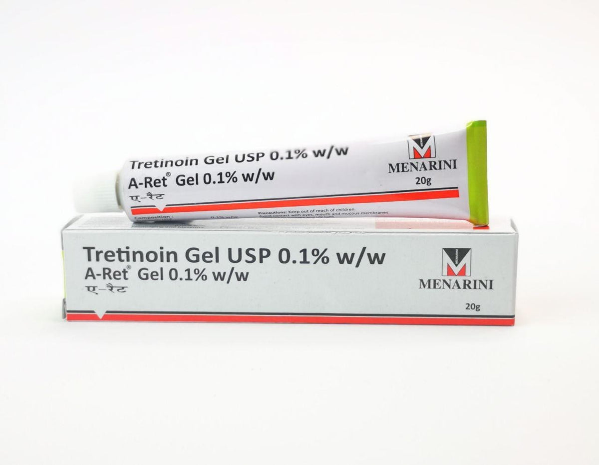 A-Ret 0.1% Tretinoin Gel 15g product packaging
