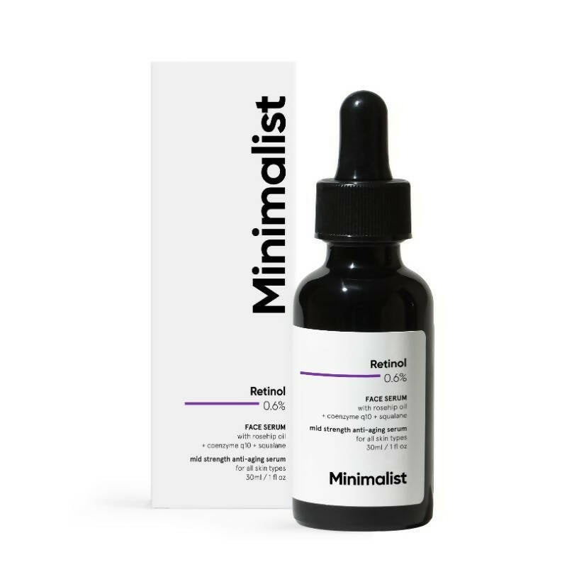 Minimalist Retinol 0.6% Face Serum tube and box
