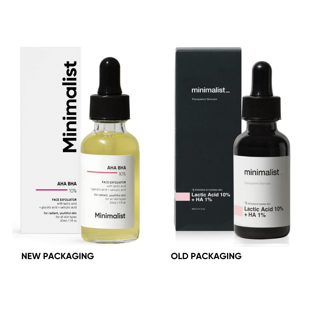 Minimalist Lactic Acid 10% + HA 1% product packaging