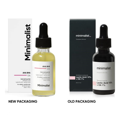 Minimalist Lactic Acid 10% + HA 1% product packaging