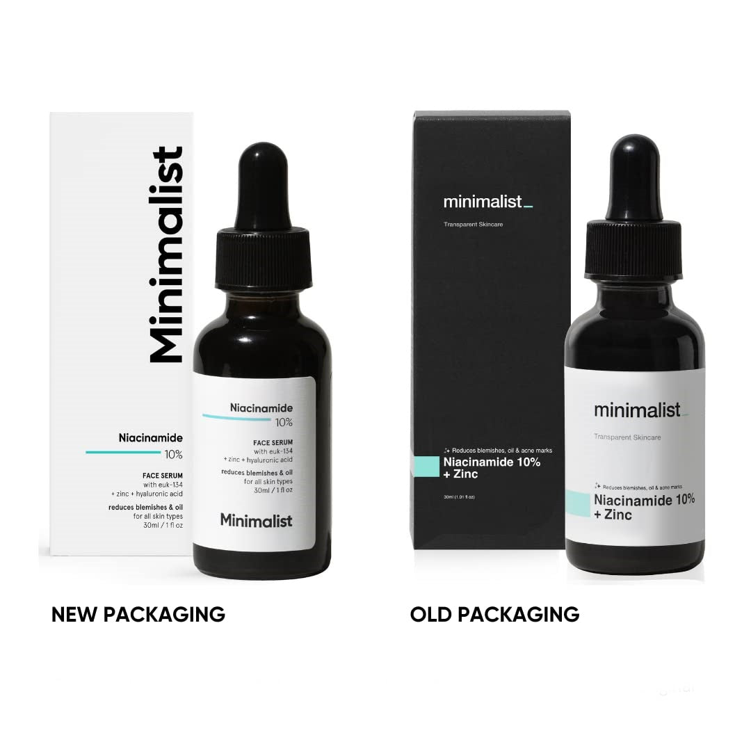 Minimalist 10% Niacinamide Face Serum product packaging