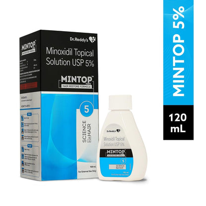 Minoxidil 5% Solution - Mintop product packaging