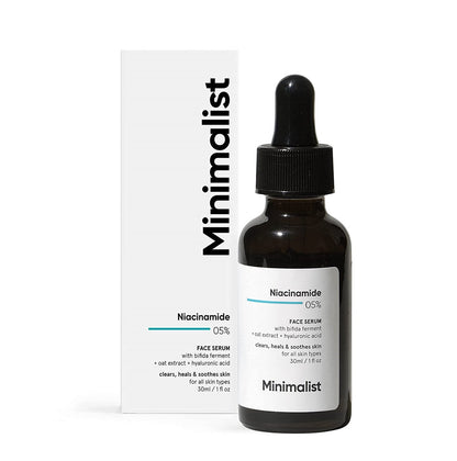 Minimalist Niacinamide 5% + Hyaluronic Acid 1% product packaging