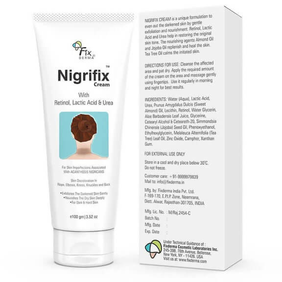 Fixderma Nigrifix Cream product packaging