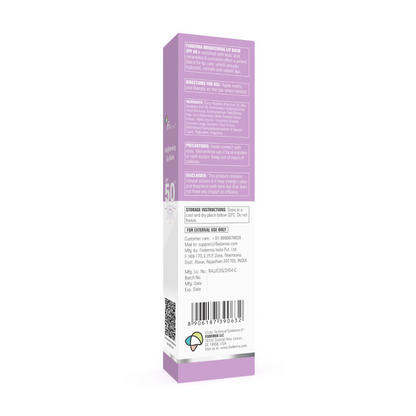 Fixderma 4% Kojic Acid Brightening Lip Balm SPF 50+ product packaging