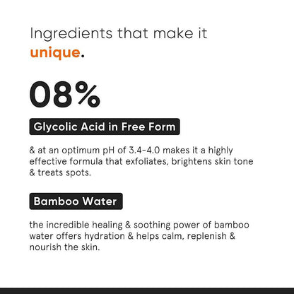 Minimalist 8% Glycolic Acid Toner For Glowing Skin product packaging