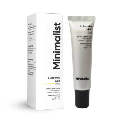 Minimalist 8% L-Ascorbic Acid Lip Treatment Balm tube and box