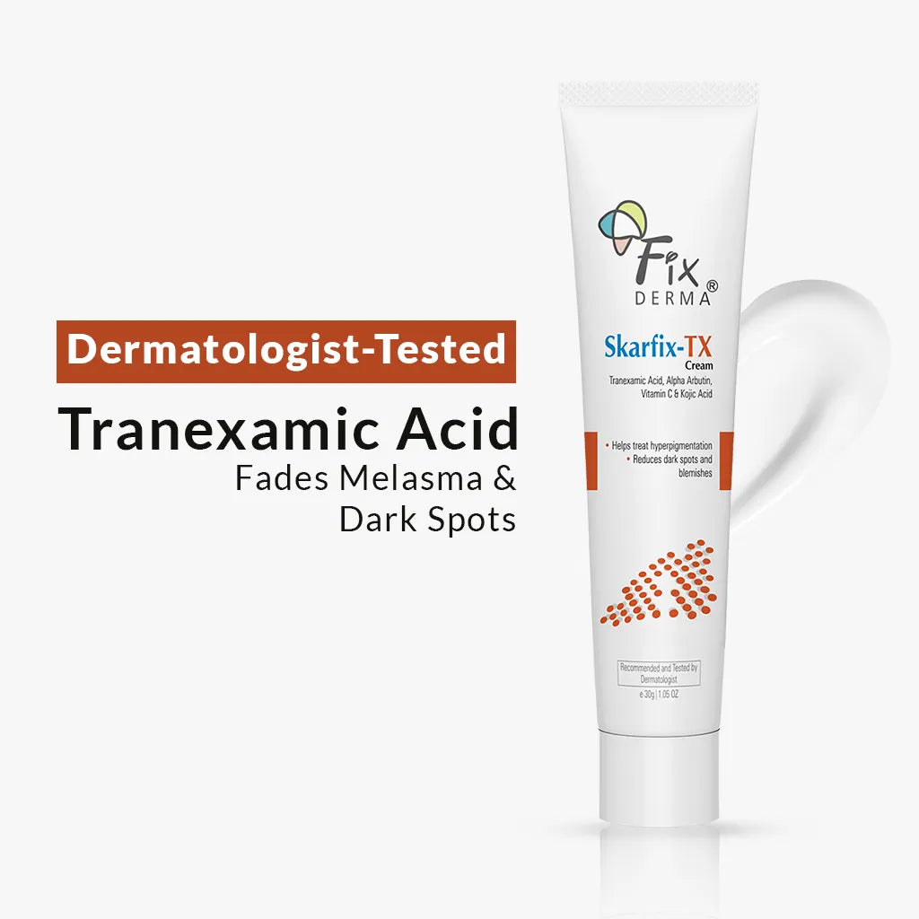Skarfix-TX Cream By Fixderma product packaging