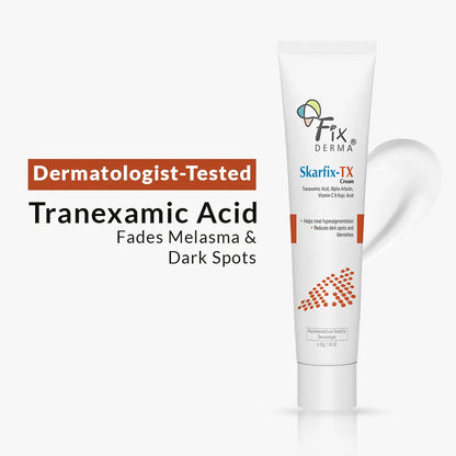 Skarfix-TX Cream By Fixderma product packaging