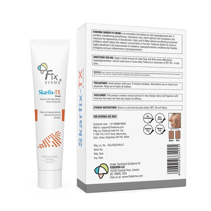 Skarfix-TX Cream By Fixderma product packaging