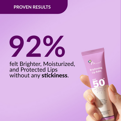 Fixderma 4% Kojic Acid Brightening Lip Balm SPF 50+ product packaging