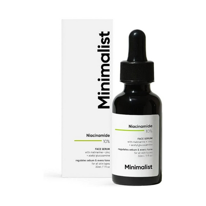 Minimalist 10% Niacinamide Face Serum front product pack