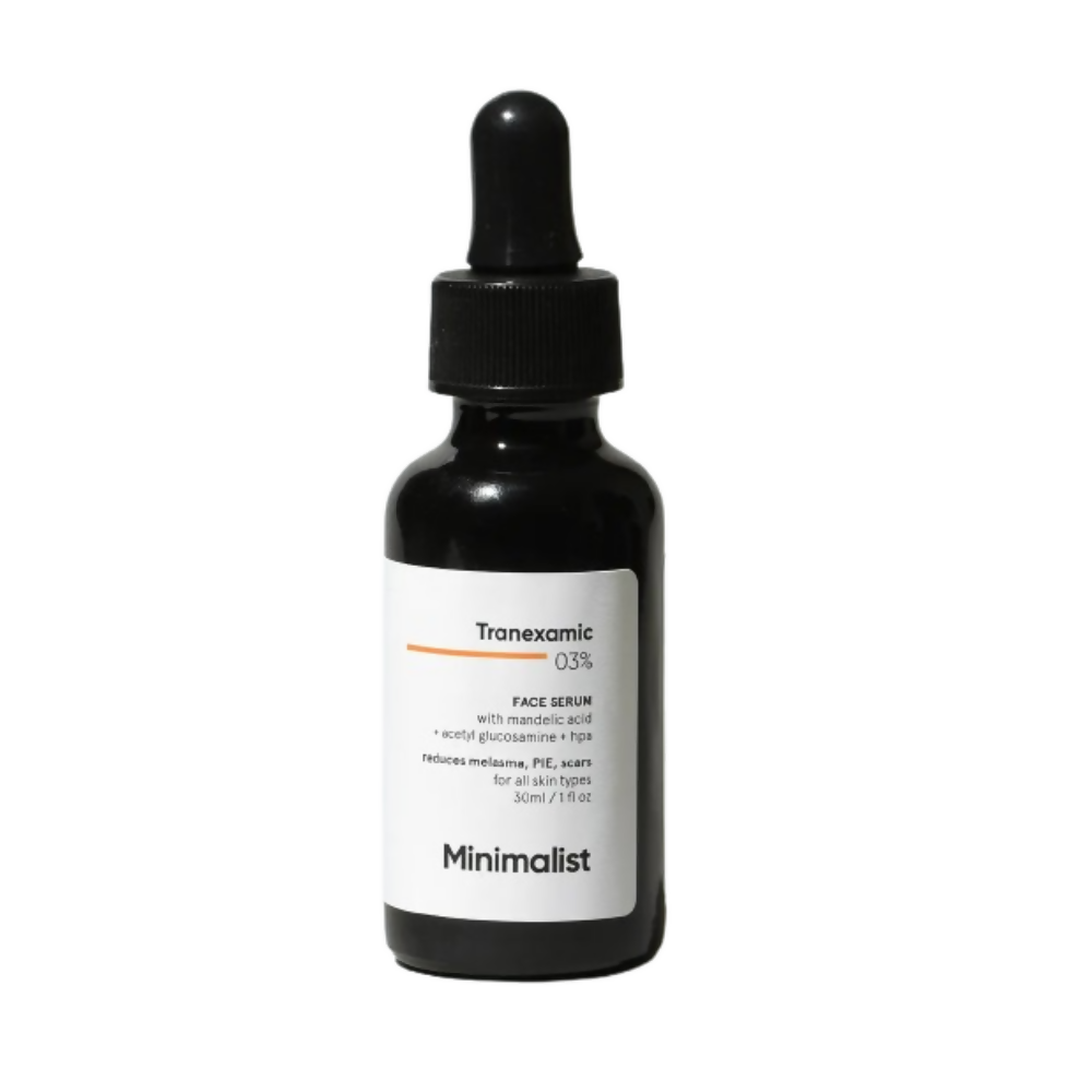 Minimalist Tranexamic 3% Face Serum tube and box