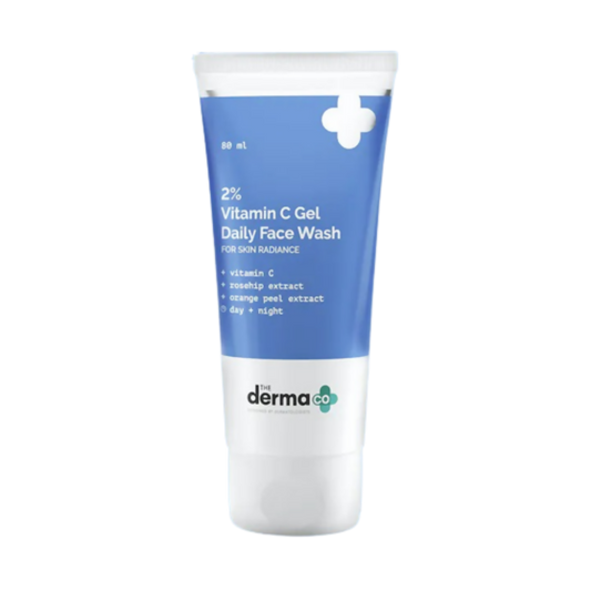 The Derma Co 2% Vitamin C Gel Daily Face Wash front product pack