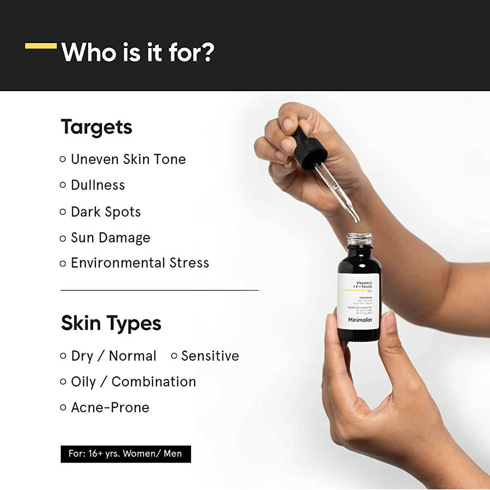 Minimalist 16% Vitamin C Face Serum (Advanced) product packaging