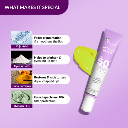 Fixderma 4% Kojic Acid Brightening Lip Balm SPF 50+ product packaging