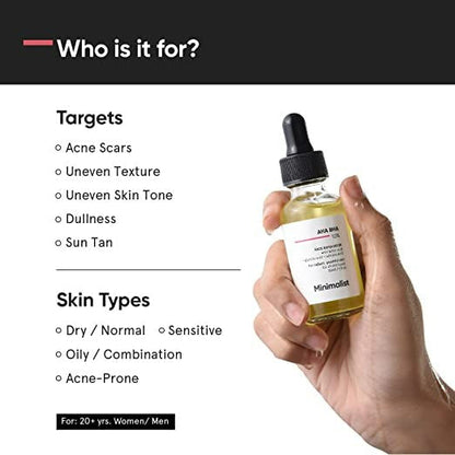 Minimalist Lactic Acid 10% + HA 1% product packaging