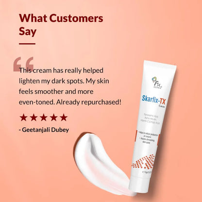 Skarfix-TX Cream By Fixderma product packaging