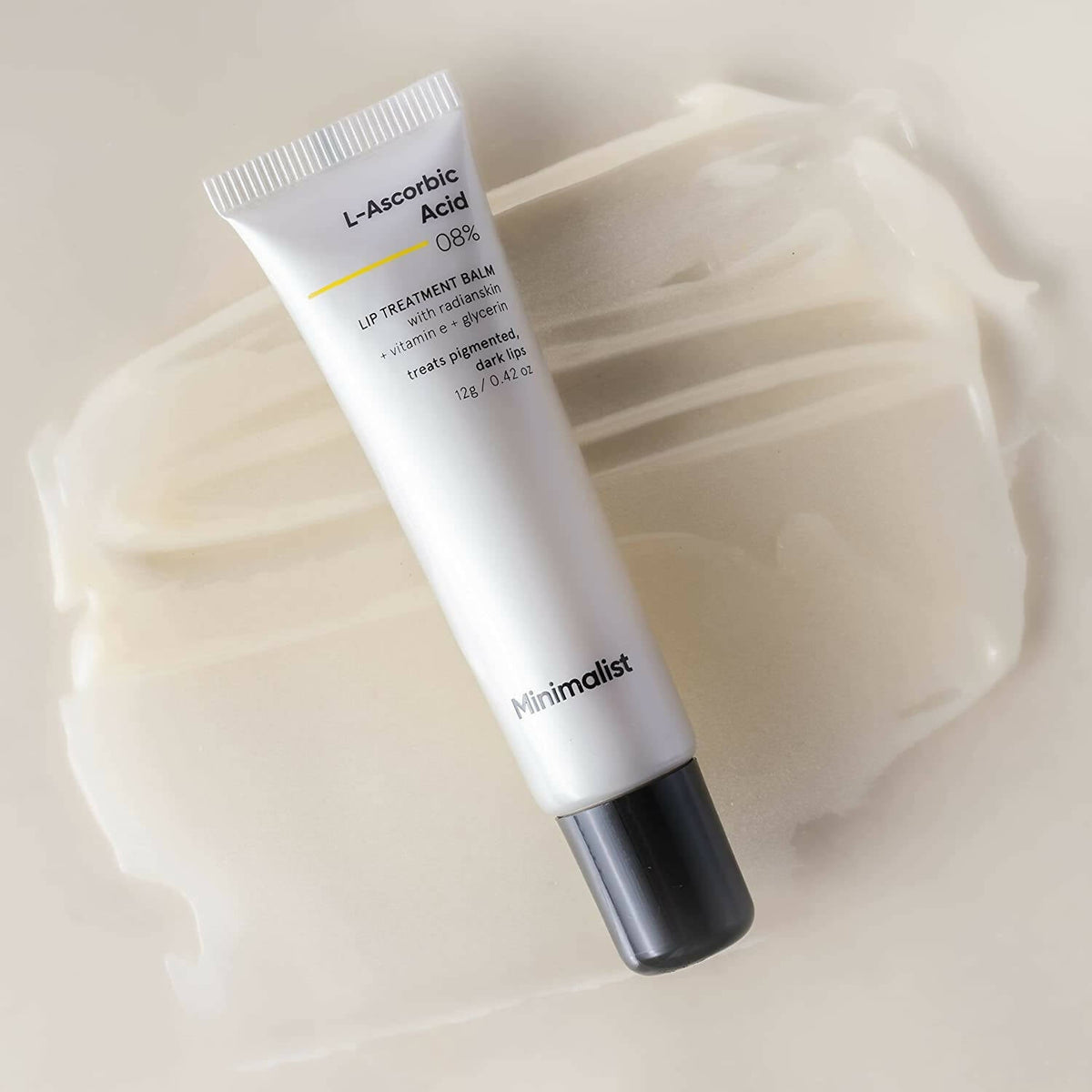 Minimalist 8% L-Ascorbic Acid Lip Treatment Balm product packaging