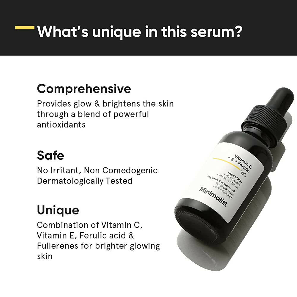 Minimalist 16% Vitamin C Face Serum (Advanced) product packaging