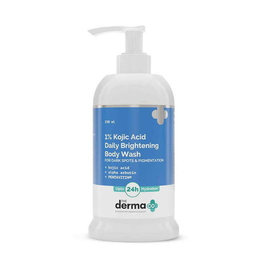 The Derma Co 1% Kojic Acid Daily Brightening Body Wash front product pack