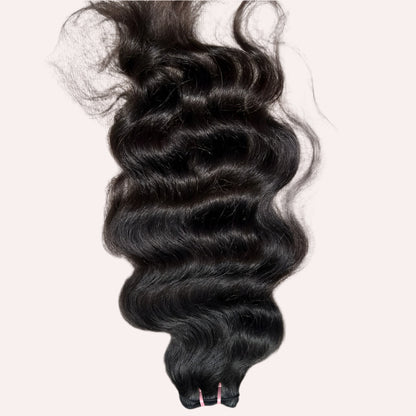 RAW NATURAL WAVY HAIR EXTENSIONS