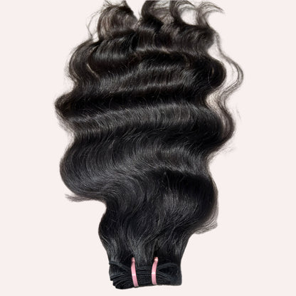 RAW NATURAL WAVY HAIR EXTENSIONS