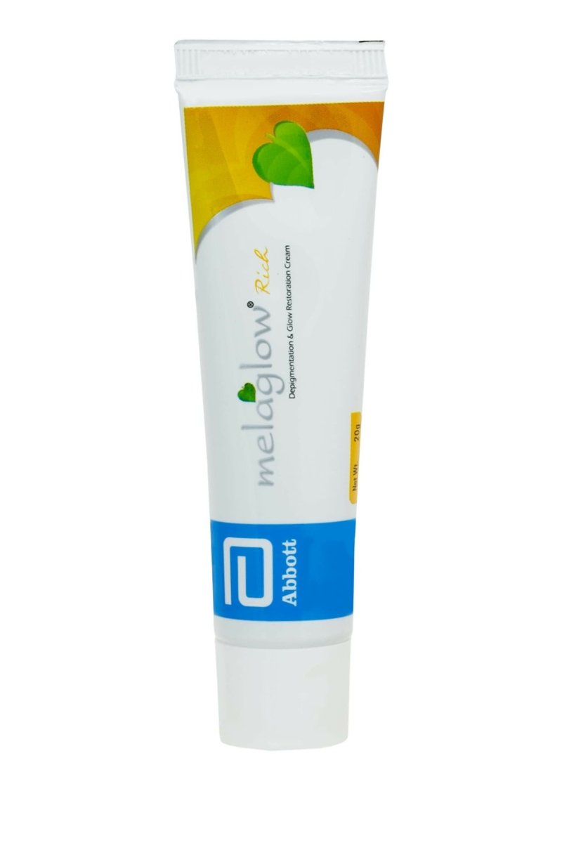 Abbott Melaglow Rich Depigmentation And Glow Restoration product packaging