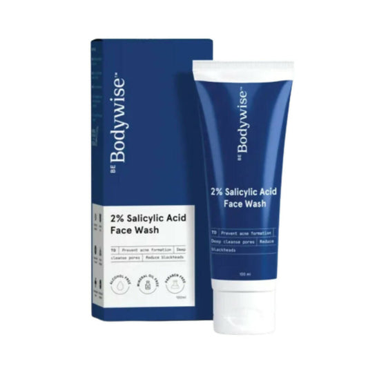 BeBodywise 2% Salicylic Acid Face Wash for Acne-Prone Skin front product pack