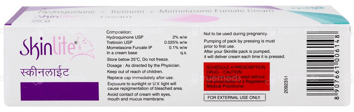 Skinlite Cream 25g Zydus product image 2